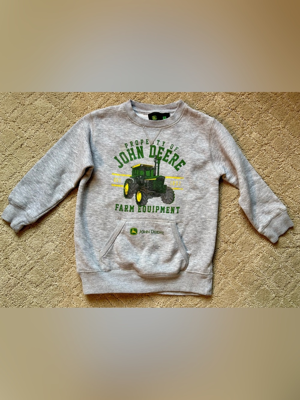 John Deere Kids' Gray Sweatshirt